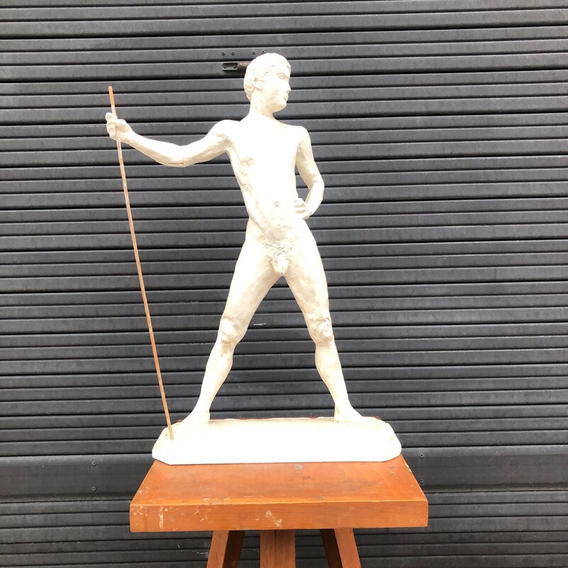 academic plaster study of nude athlete