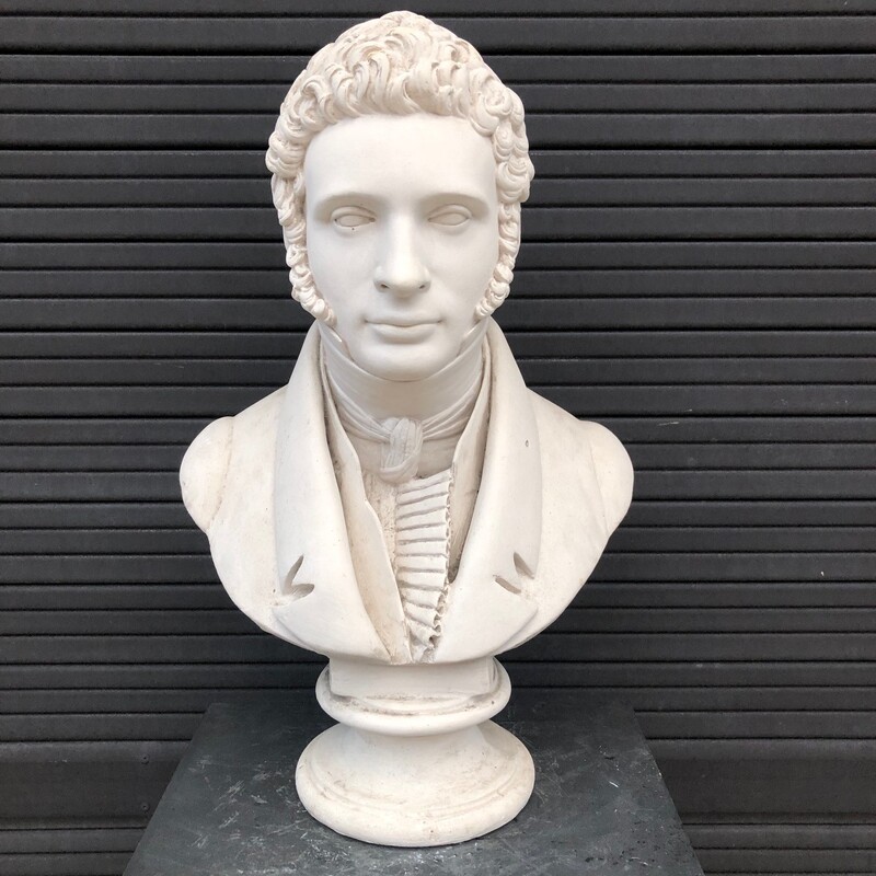 bust of a gentleman with a jabot