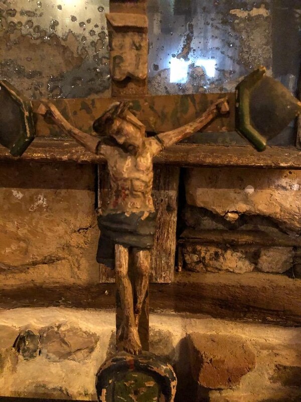 Christ on the cross , polychrom , French Provençal work , 18th century