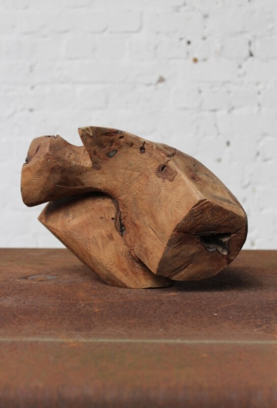 free form wooden sculpture by Roland LAVIANNE (1948-2022)