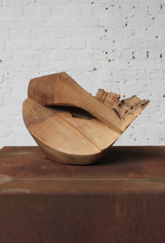 free form wooden sculpture by Roland LAVIANNE (1948-2022)