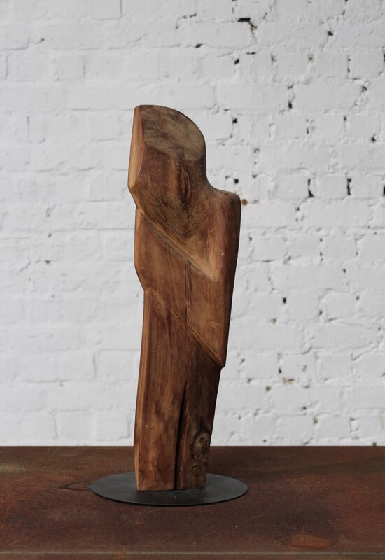 free form wooden sculpture by Roland LAVIANNE (1948-2022)