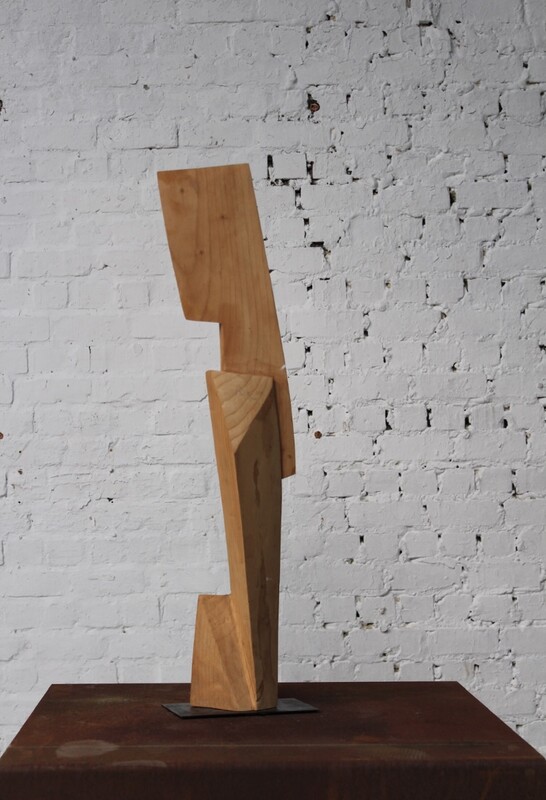 free form wooden sculpture by Roland LAVIANNE (1948-2022)