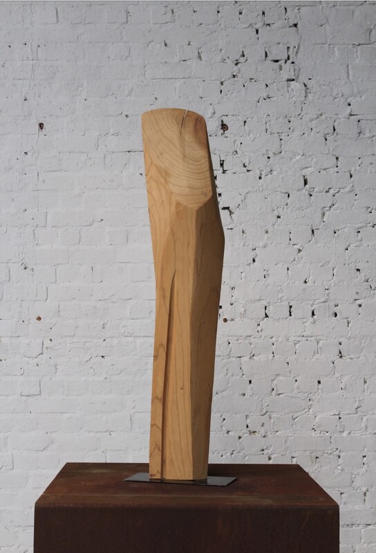 free form wooden sculpture by Roland LAVIANNE (1948-2022)