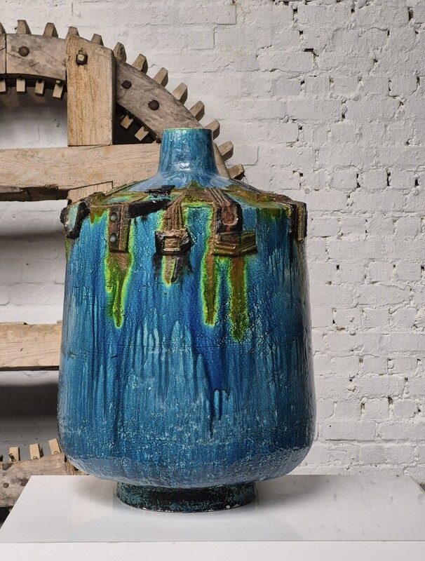 large ceramic vase by Paul De Bruyne , around 1970