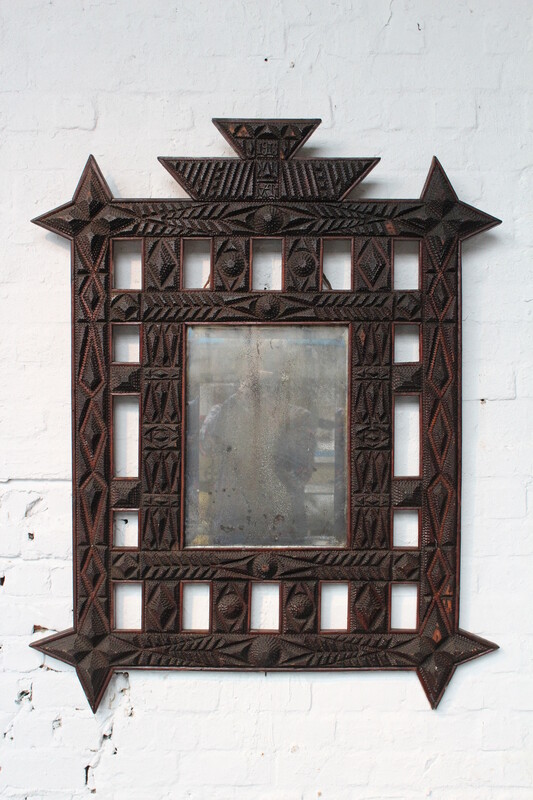 large trampart mirror , dated 1913