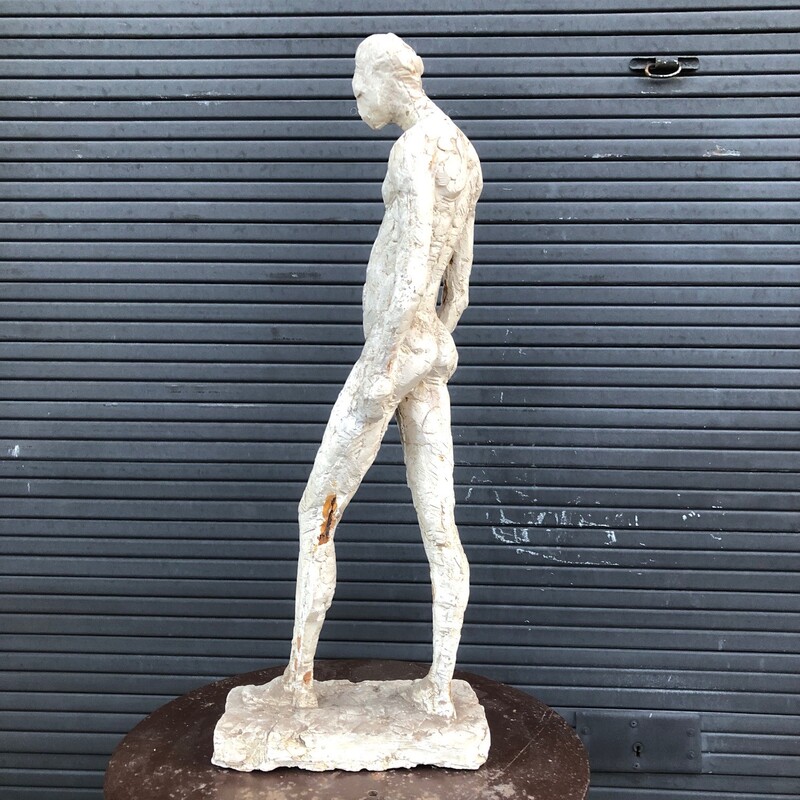 nude , original plaster by Dutch sculptor Frank Van Der Loo