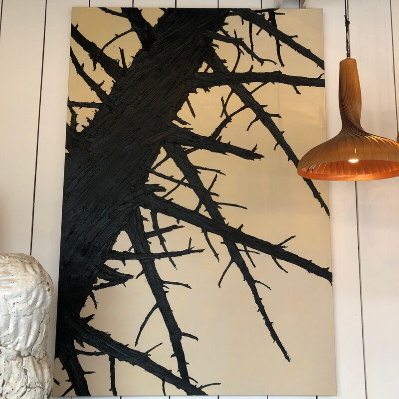 oil on canvas from the serie Waldesruh , 2012 , by german artist Helge Hommes , born 1964