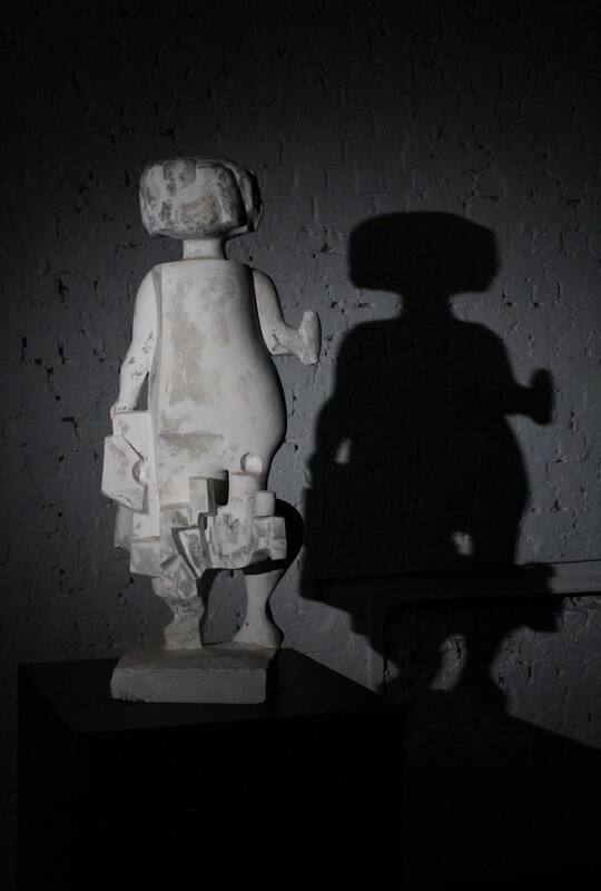 plaster sculpture by Pol Spilliaert , The girl of Adrienne