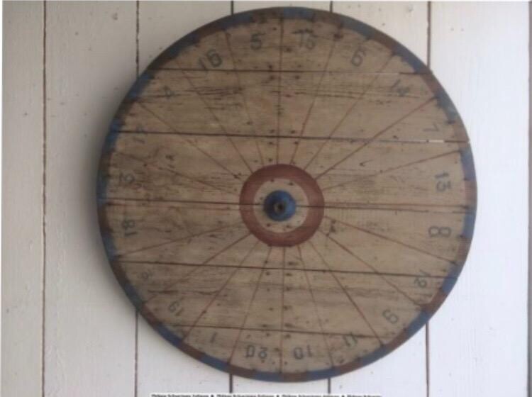 wooden fairground wheel of fortune